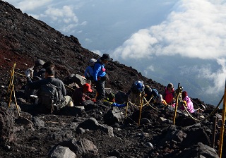 富士登山の画像